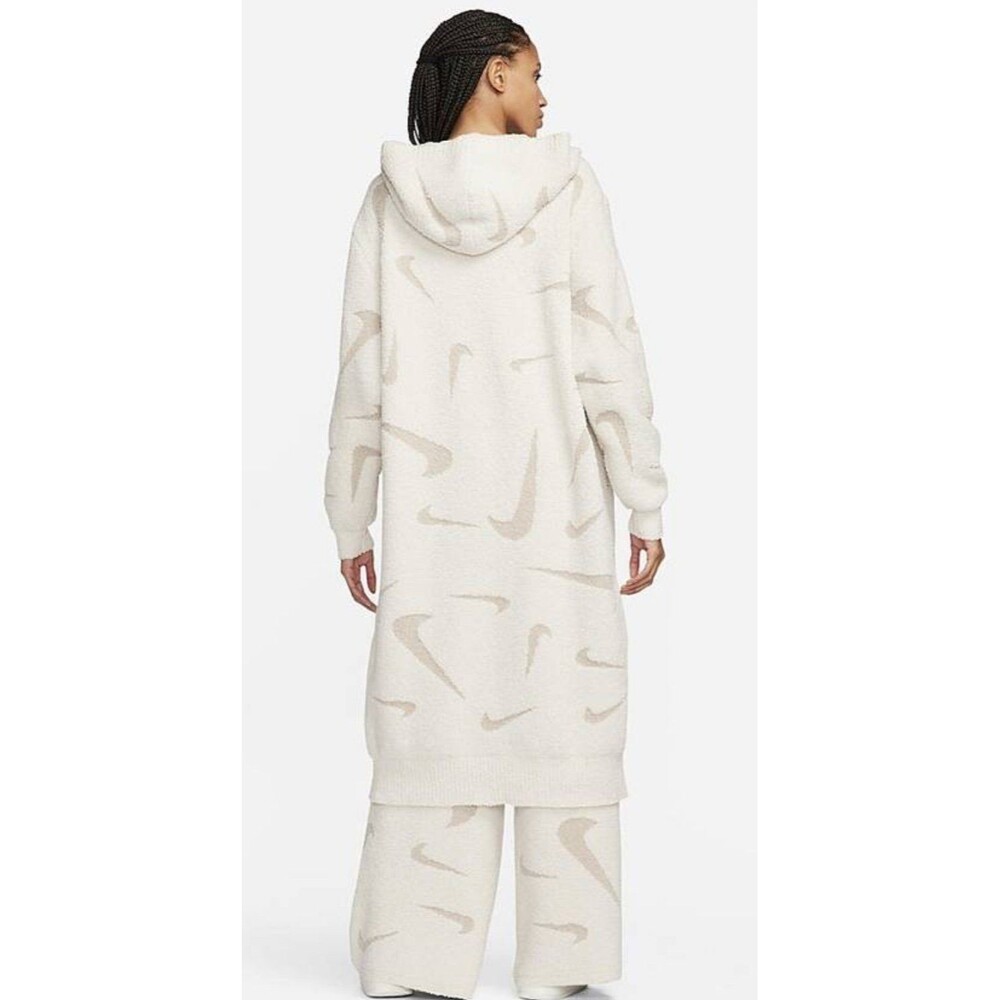 NWT NIKE SPORTSWEAR PHOENIX COZY BOUCLÉ JACKET/HOODIE " CREAM"